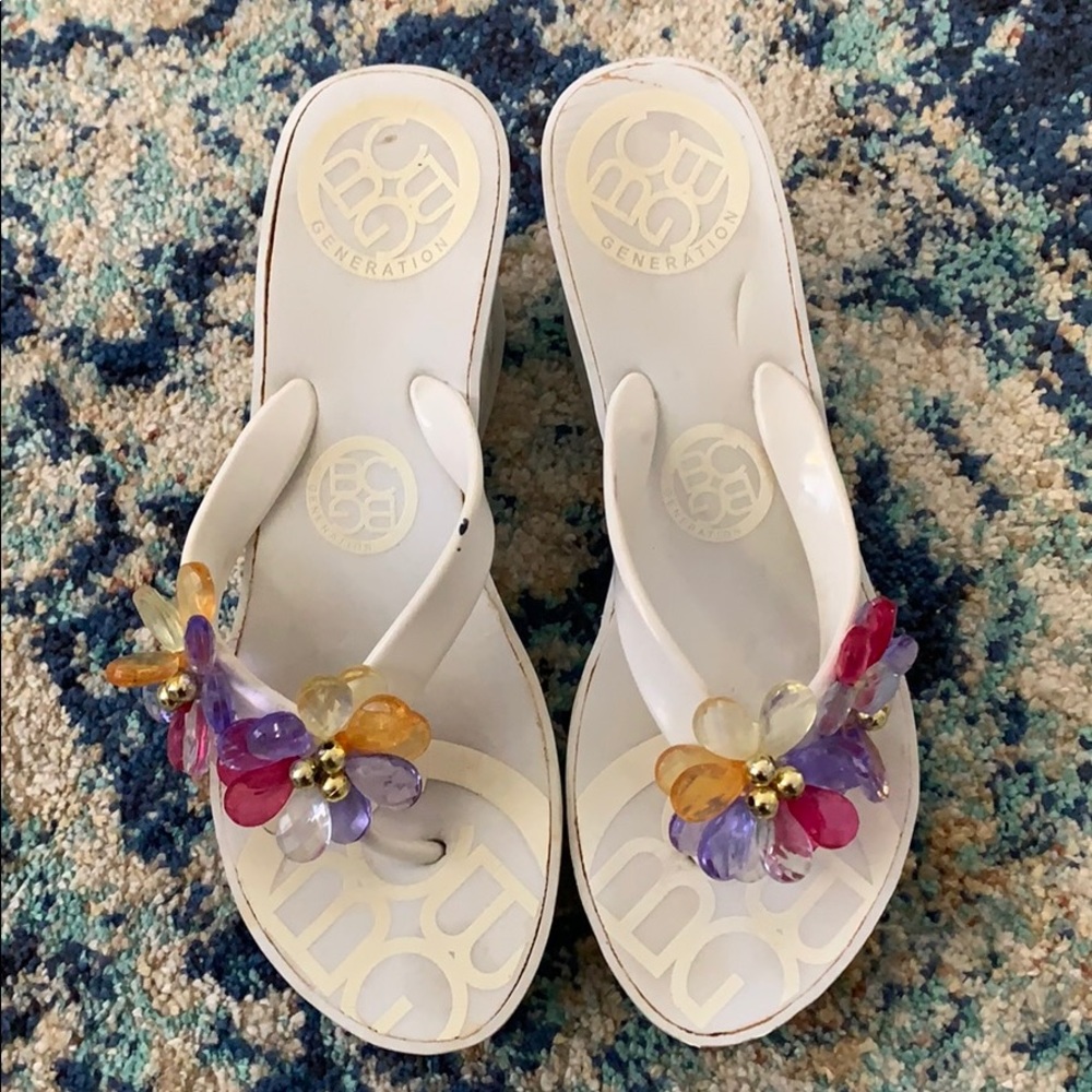 Bcbg sandals wedges 7.5